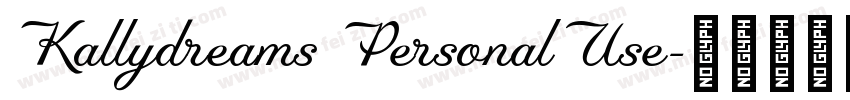 Kallydreams PersonalUse字体转换